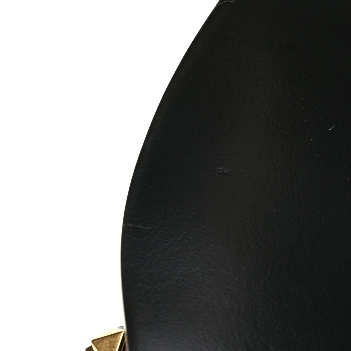 Calfskin Rockstud Flair Flat Thong Sandals 37.5 Black