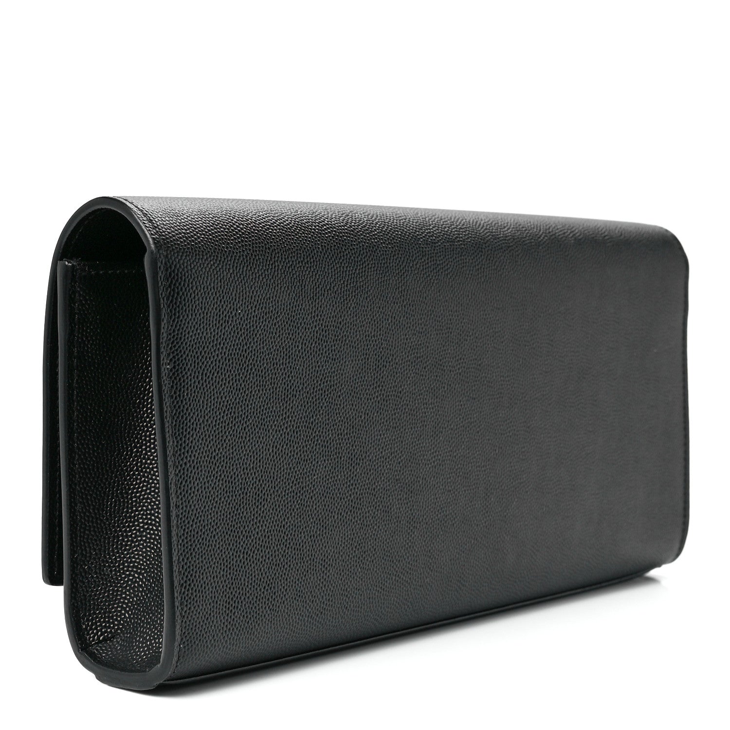 Saint Laurent Grain De Poudre Monogram Cassandre Clutch Black 3 of 12