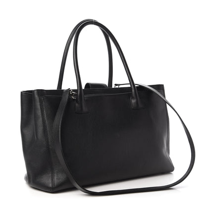 Chanel Calfskin Cerf Executive Shopper Tote Black 3 of 12