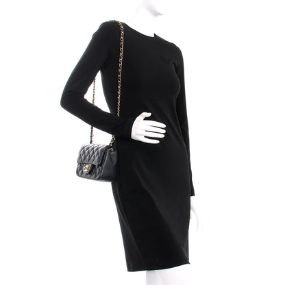 Chanel Caviar Quilted Mini Square Flap Dark Charcoal 2 of 9