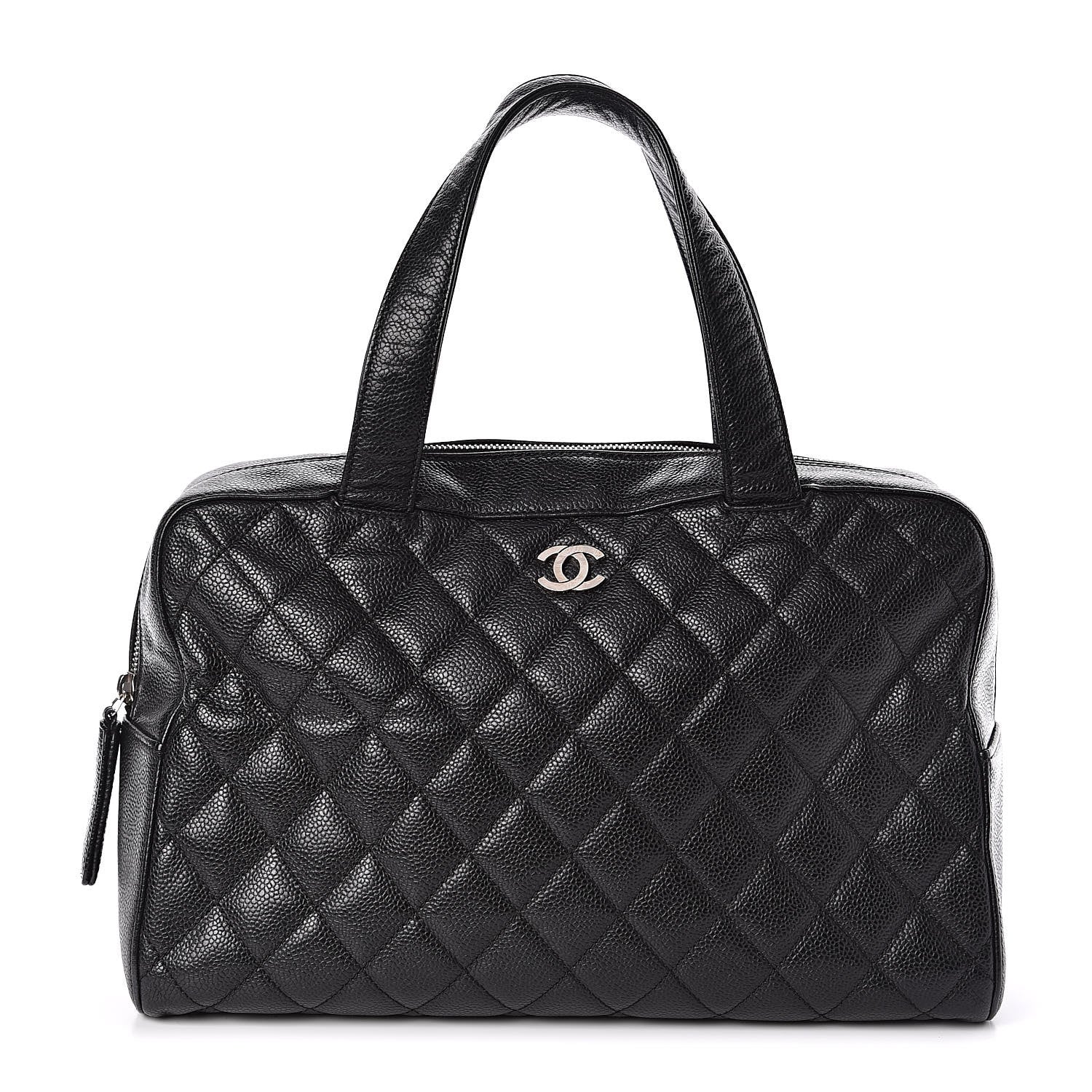 Chanel Caviar Quilted Bowler Black 1 of 12
