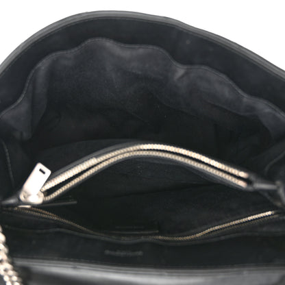 Saint Laurent Calfskin Y Quilted Monogram Medium Loulou Chain Satchel Black 5 of 14