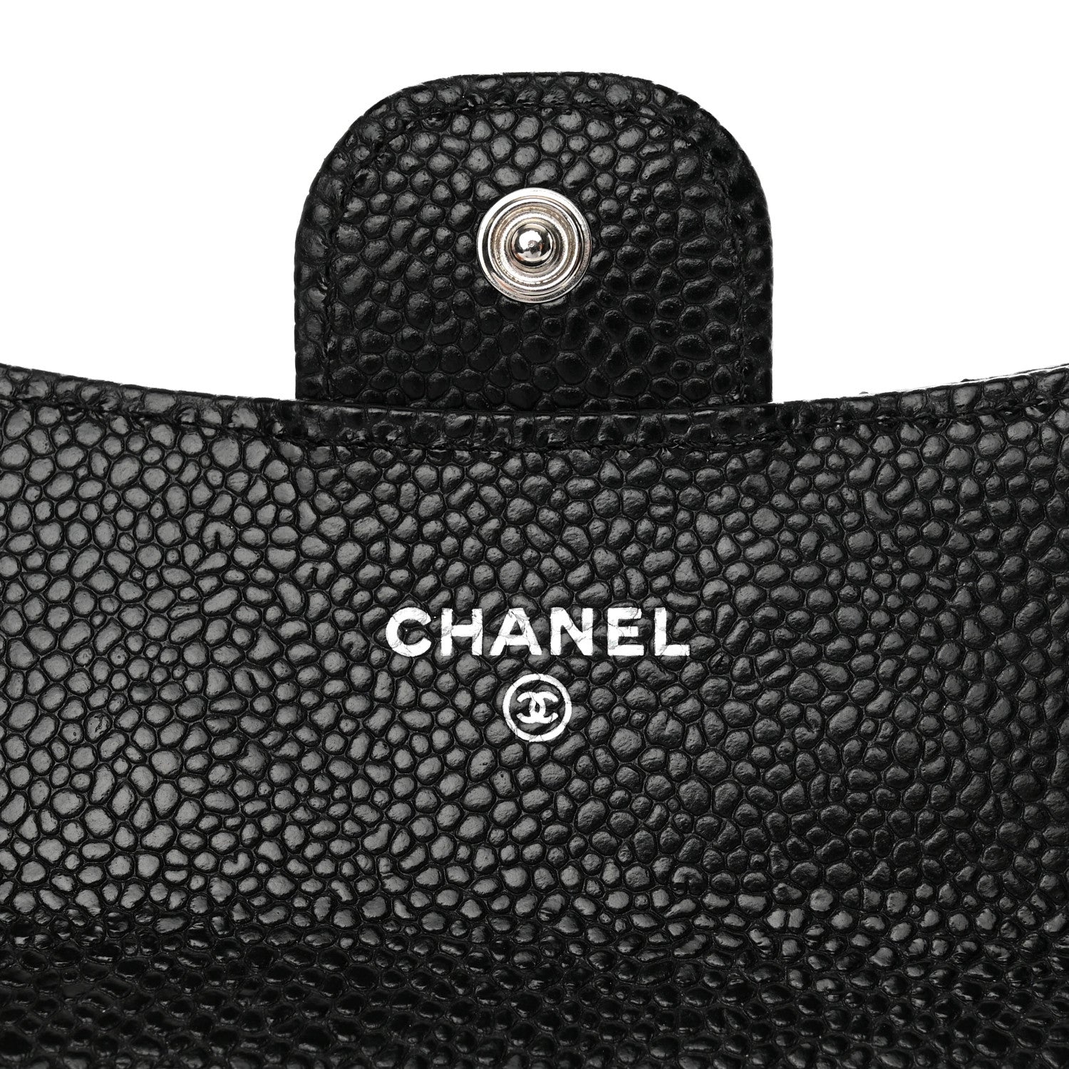 Chanel Caviar Quilted Flap Card Holder Wallet Black 6 of 10