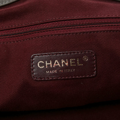 Chanel Glazed Calfskin Stingray Bindi CC Accordion Tote Grey 6 of 10