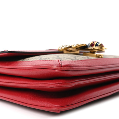 Gucci GG Supreme Monogram Medium Queen Margaret Shoulder Bag Red 9 of 10