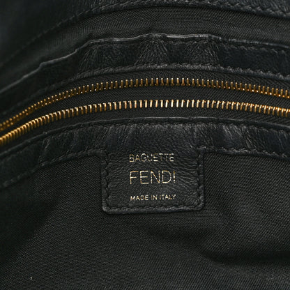 Fendi Nappa FF 1974 Embossed Baguette Black 6 of 11