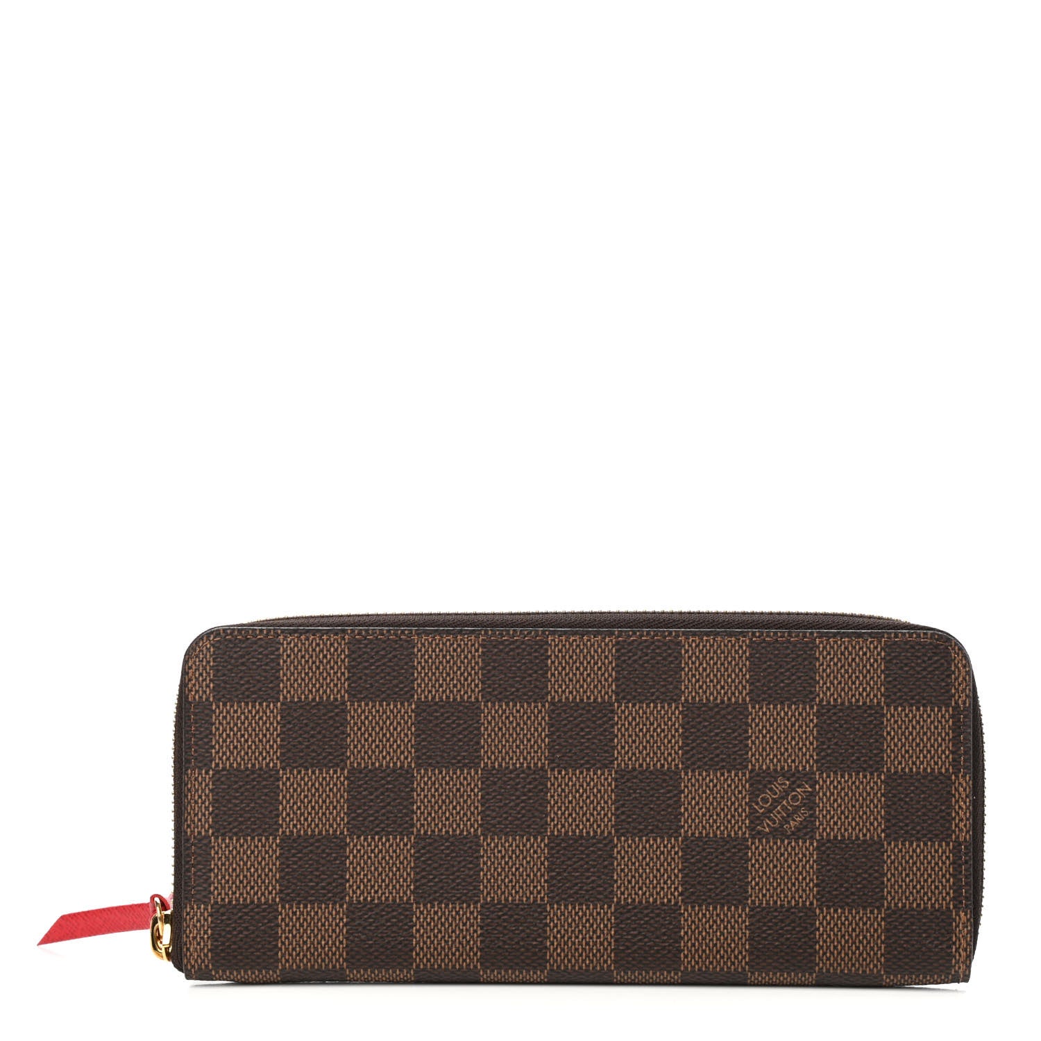 Louis Vuitton Damier Ebene Clemence Wallet Cherry 1 of 7