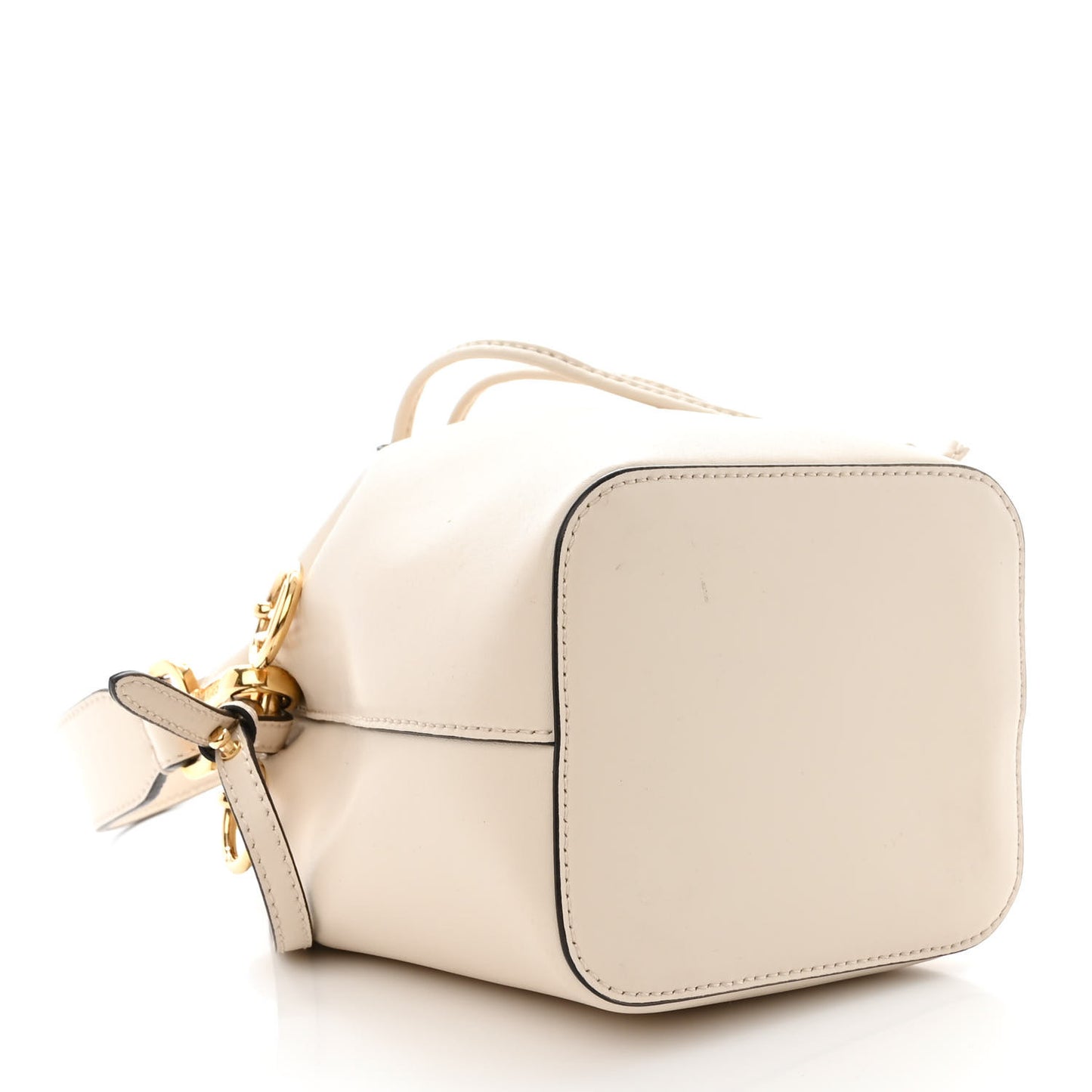 Vitello Cruise F is Fendi Mini Mon Tresor Bucket Bag Optical White