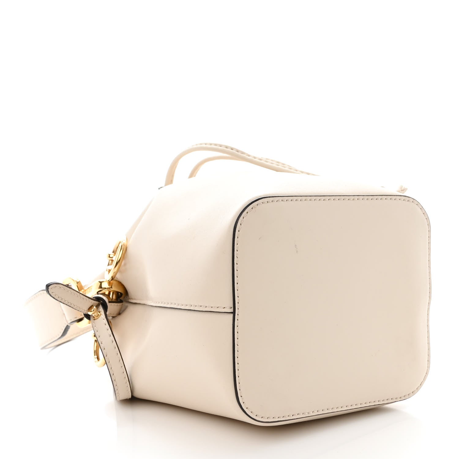 Fendi Vitello Cruise F is Fendi Mini Mon Tresor Bucket Bag Optical White 4 of 14