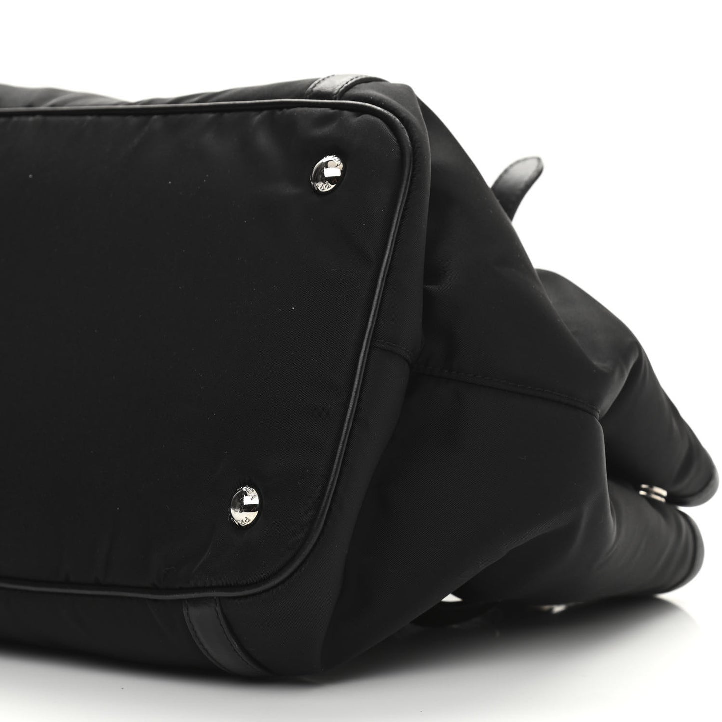 Tessuto Nylon Soft Calf Tote Black