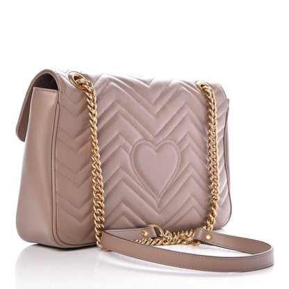 Gucci Calfskin Matelasse Medium GG Marmont Shoulder Bag Porcelain Rose 3 of 7