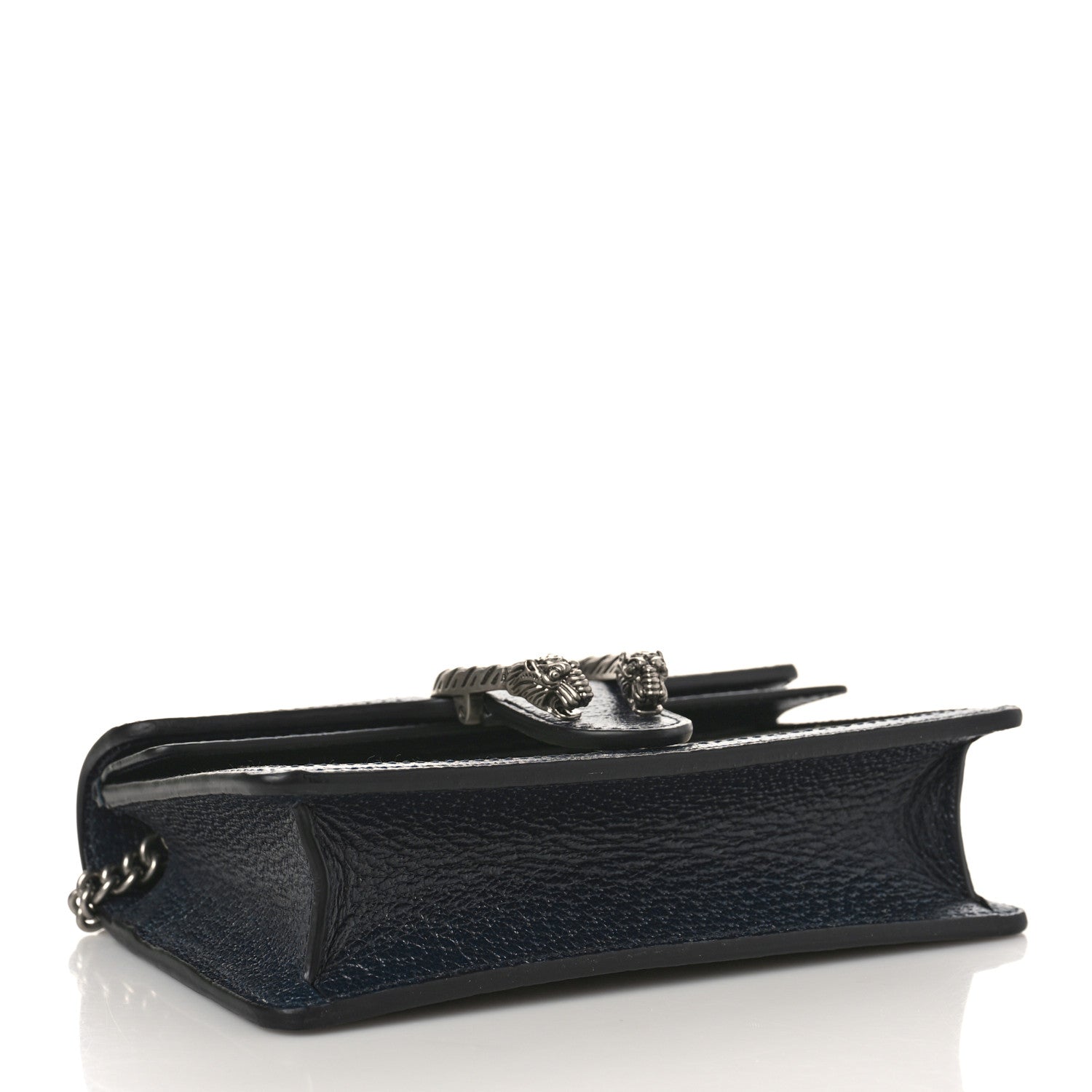 Gucci GG Supreme Monogram Textured Dollar Calfskin Super Mini Dionysus Shoulder Bag Beige Blue 4 of 9