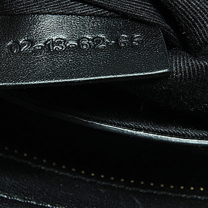 Chloe Lizard Embossed Mini Alice Satchel Black White 8 of 11