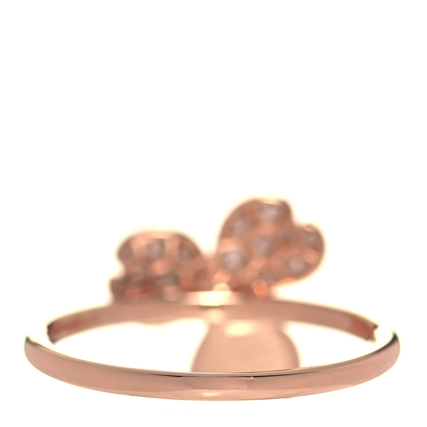 Tiffany 18K Rose Gold Diamond Paper Flowers Ring 52 6 3 of 5