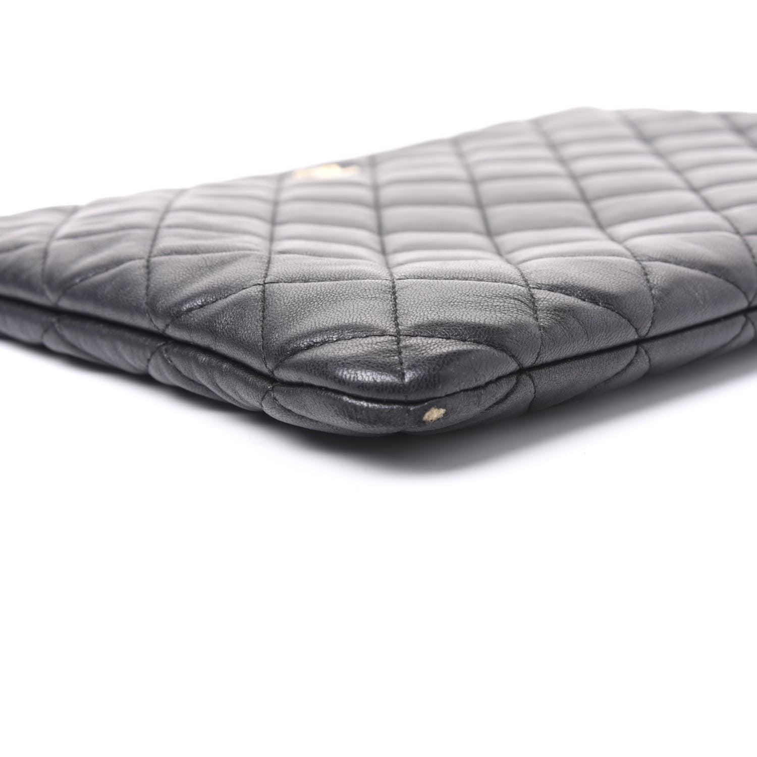 Chanel Lambskin Quilted Medium Cosmetic Case Black 5 of 9