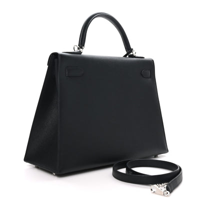Hermes Epsom Kelly Sellier 32 Black 3 of 10