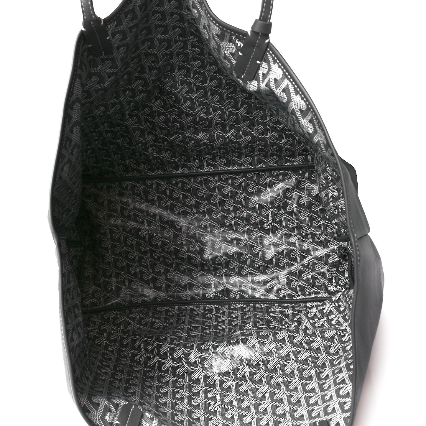 Goyardine Reversible Anjou GM Grey