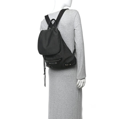 Balenciaga Canvas Calfskin Silver Hardware S Traveler Backpack Black 2 of 10