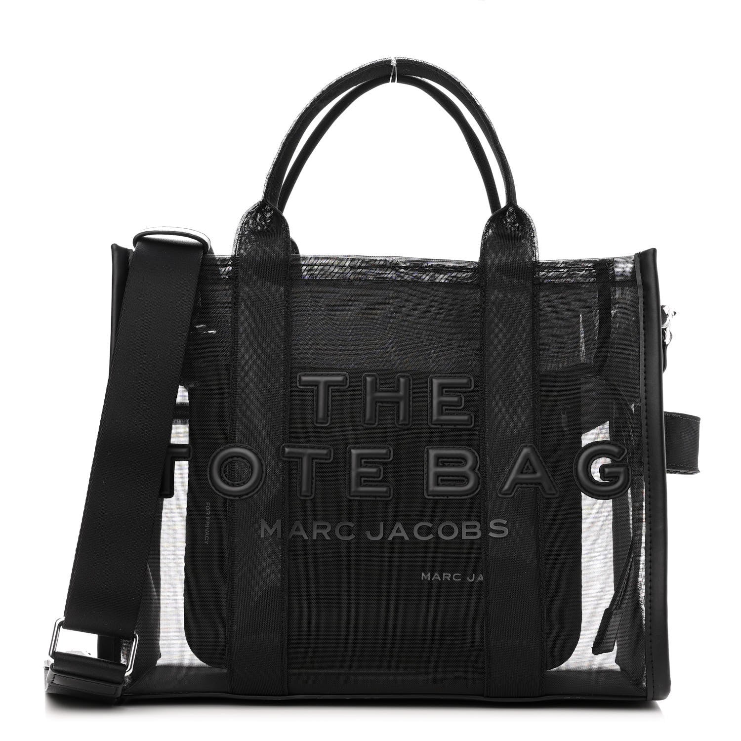 Marc Jacobs Nylon The Mesh Medium Tote Bag Blackout 1 of 10