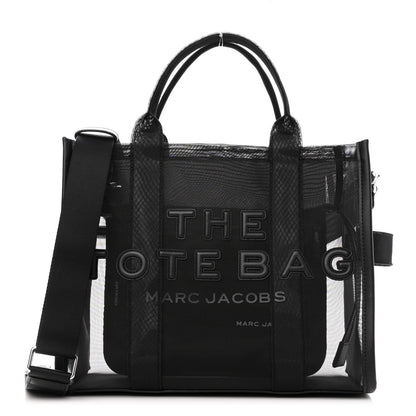 Marc Jacobs Nylon The Mesh Medium Tote Bag Blackout 1 of 10