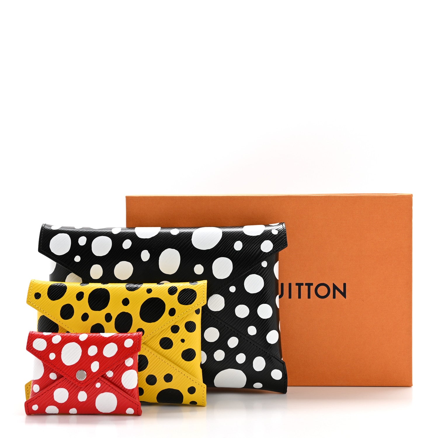 Louis Vuitton LV X YK Epi Kirigami Pochette Set Black Red Yellow 15 of 15