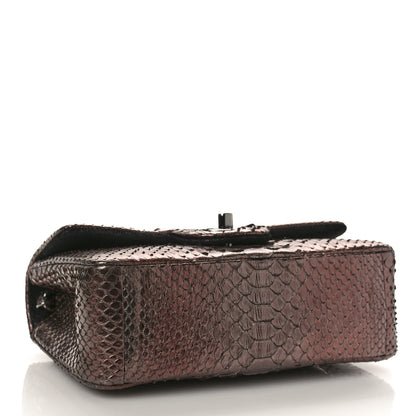 Chanel Metallic Ombre Snakeskin Mini Rectangular Pink 4 of 9