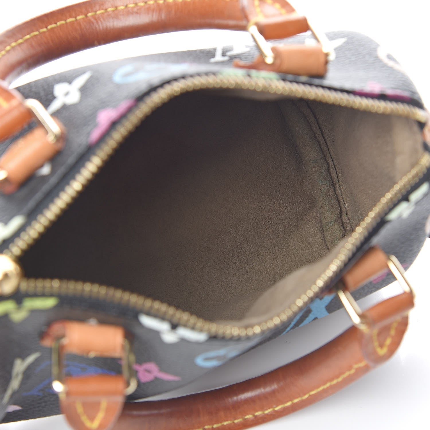 Louis Vuitton Monogram Multicolor Mini Sac HL Speedy Black 5 of 15