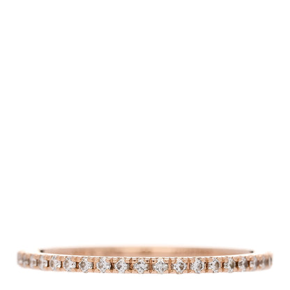 Van Cleef & Arpels 18K Rose Gold Diamond 1.25mm Felicite Wedding Band Ring 53 6.5 1 of 5