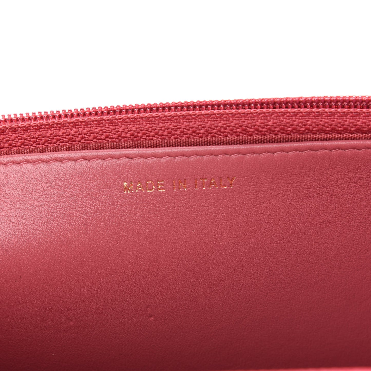 Grained Calfskin Quilted Cuba Wallet On Chain WOC Pink