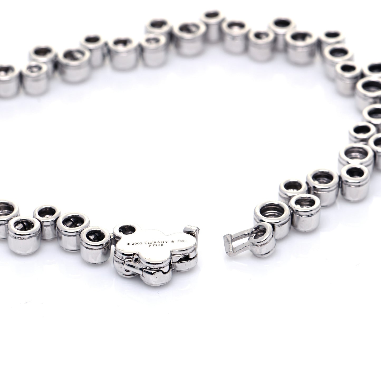 Platinum Diamond Bubble Bracelet