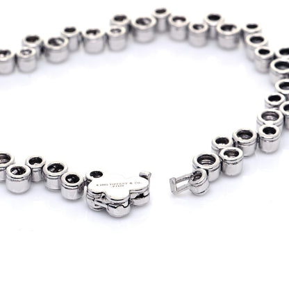 Tiffany Platinum Diamond Bubble Bracelet 5 of 9
