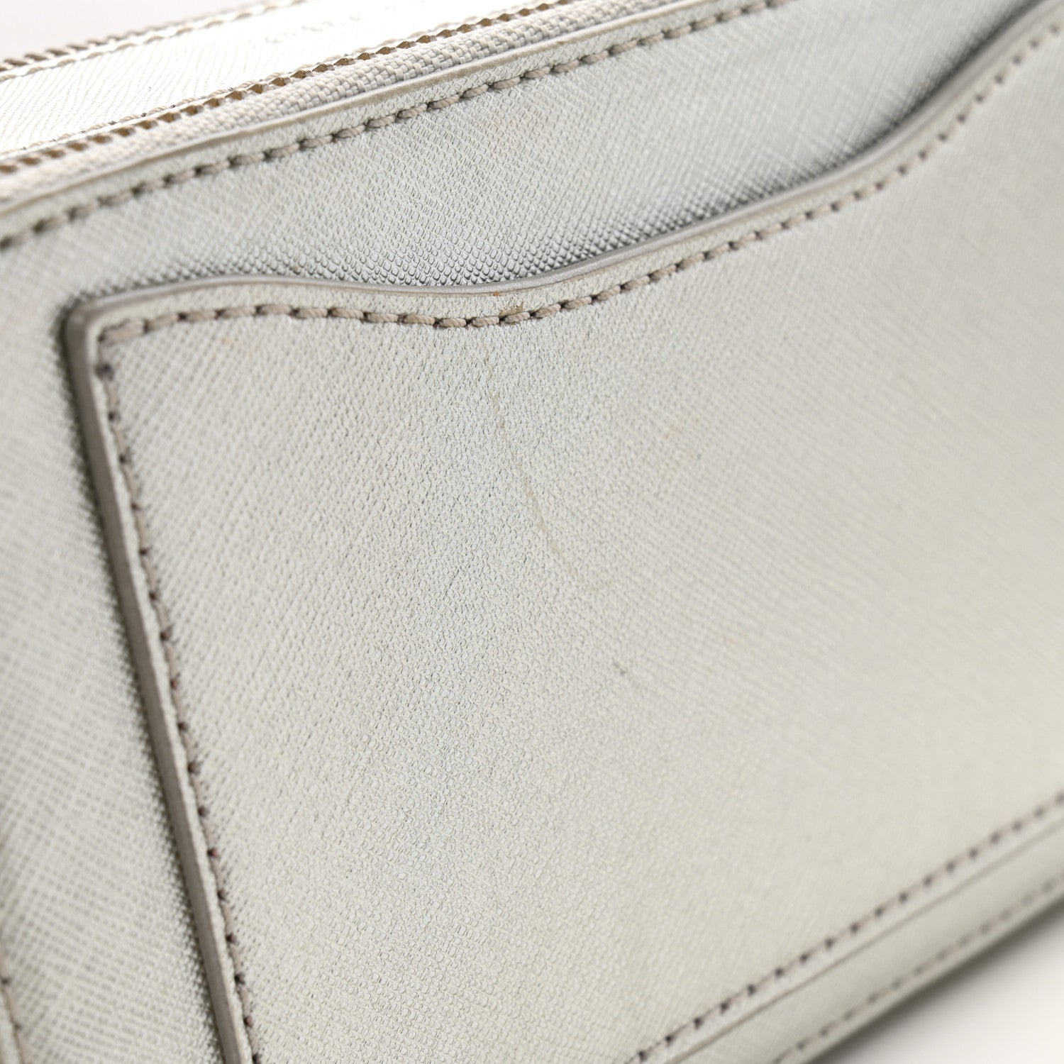 Marc Jacobs Saffiano Small Snapshot Camera Bag Silver 15 of 16