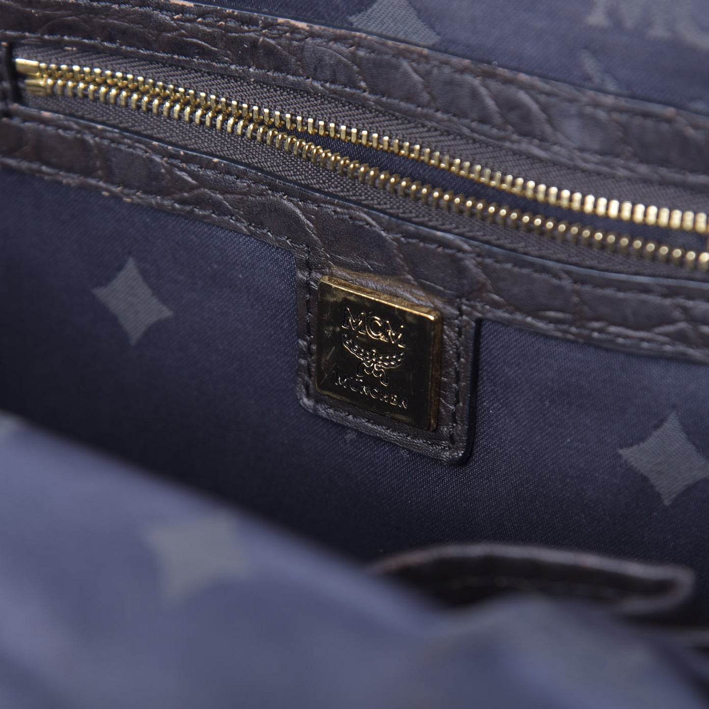 Visetos Snakeskin Printed Studded Small Stark Backpack Light Grey