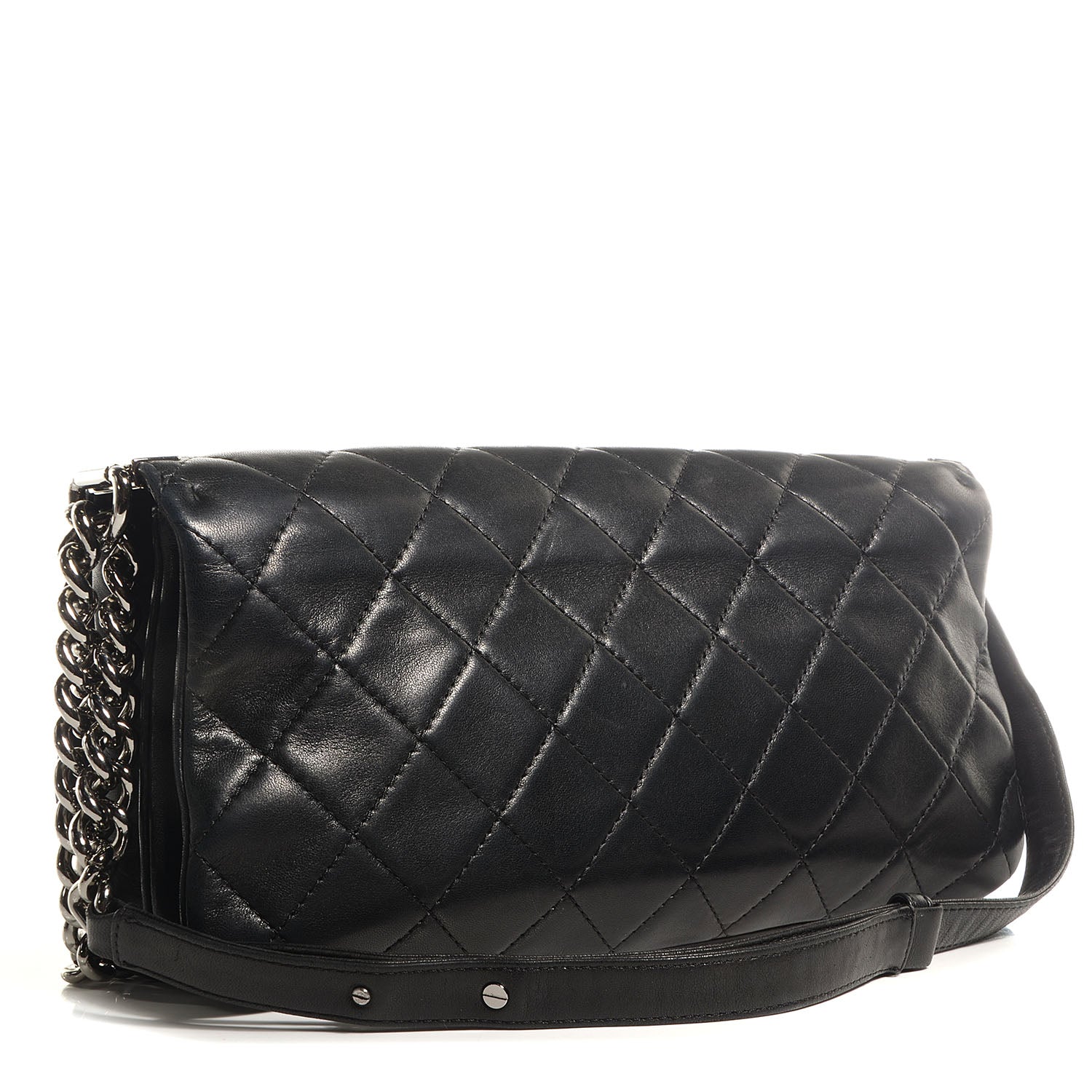 Chanel Lambskin Quilted Soft Boy Flap Black 3 of 9