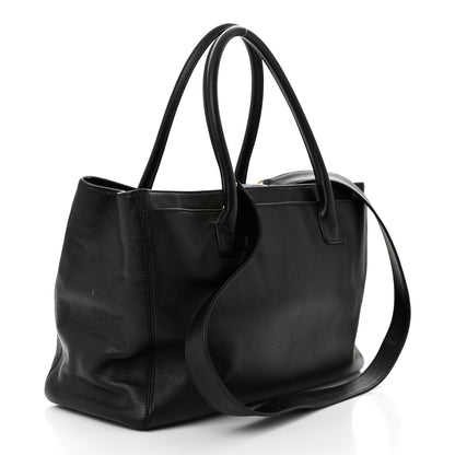 Chanel Calfskin Cerf Executive Shopper Tote Black 3 of 12