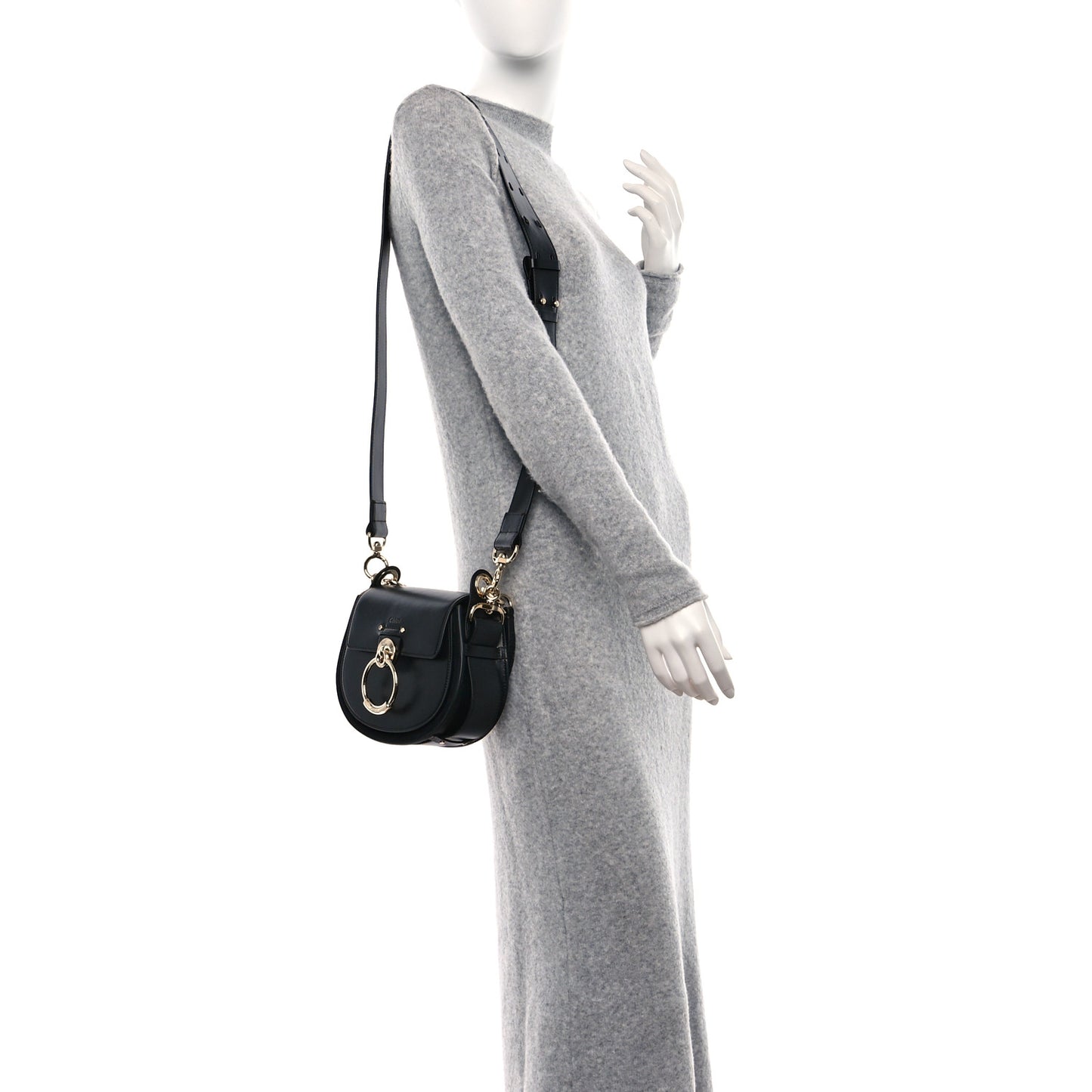 Calfskin Small Tess Bag Black