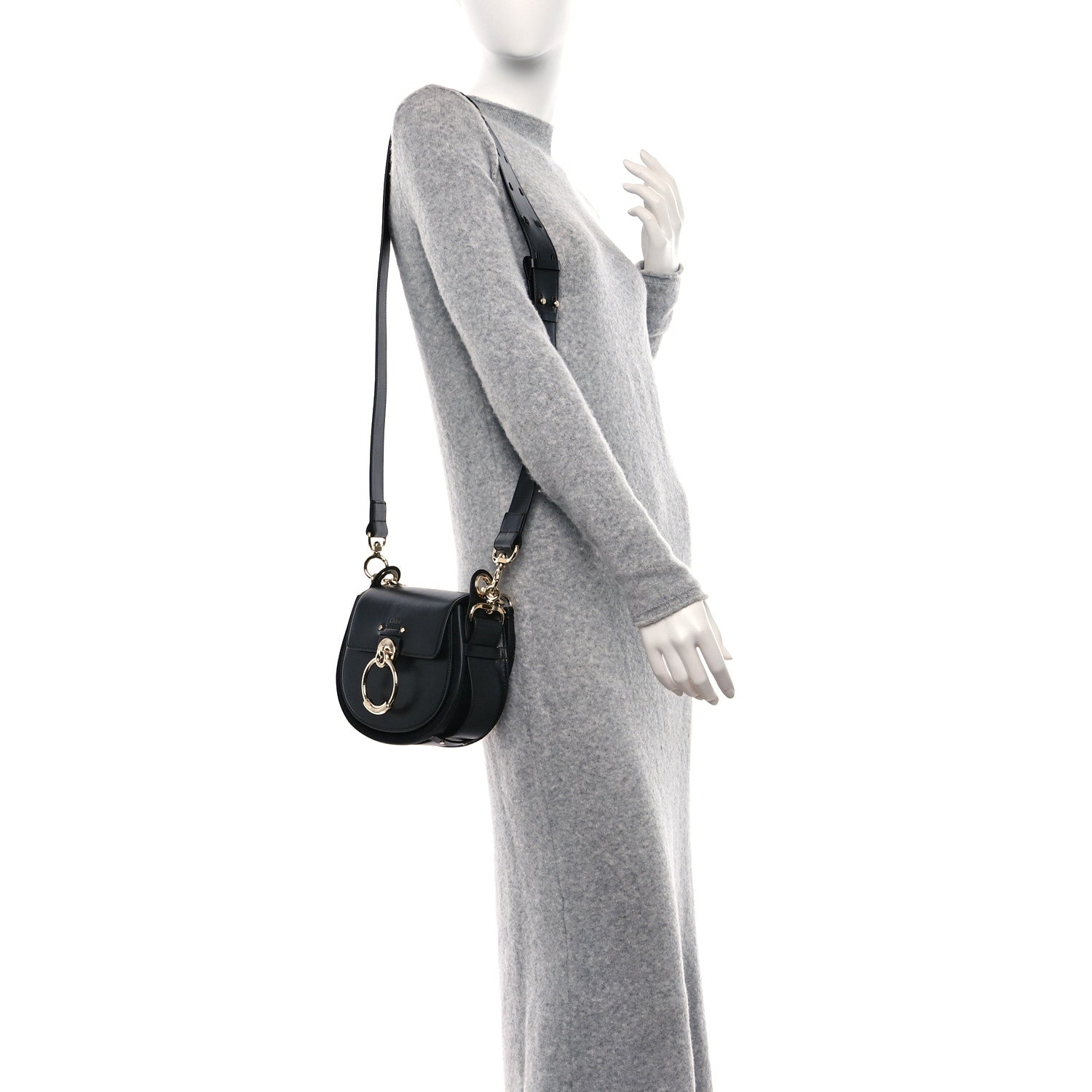 Chloe Calfskin Small Tess Bag Black 3 of 8