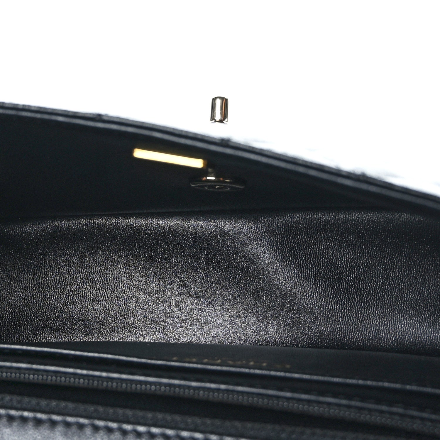 Chanel Lambskin Quilted Mini Crystal Top Handle Rectangular Flap Black 5 of 9