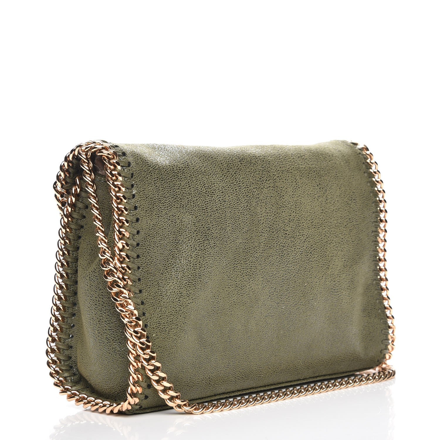 Stella McCartney Shaggy Deer Falabella Mini Crossbody Bag Green 3 of 8