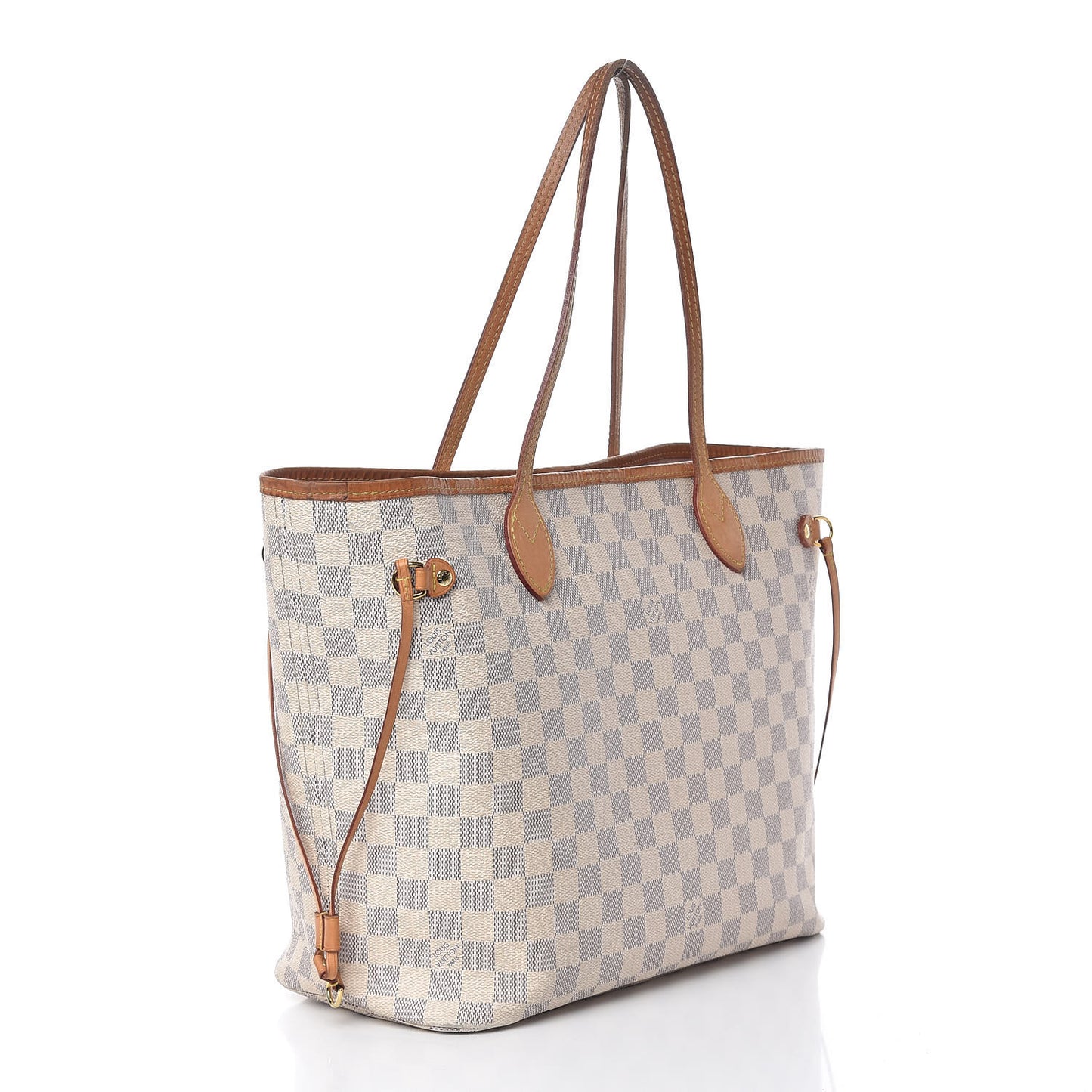Damier Azur Neo Neverfull MM Rose Ballerine