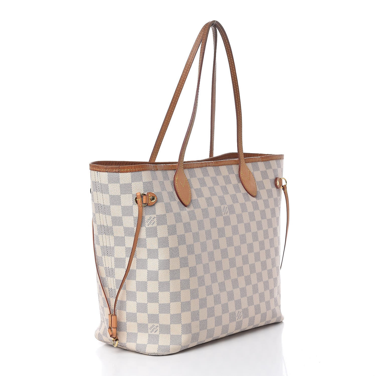 Louis Vuitton Damier Azur Neo Neverfull MM Rose Ballerine 4 of 31