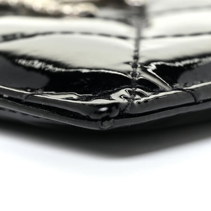 Chanel Patent Quilted Brilliant Card Holder Black 6 of 14