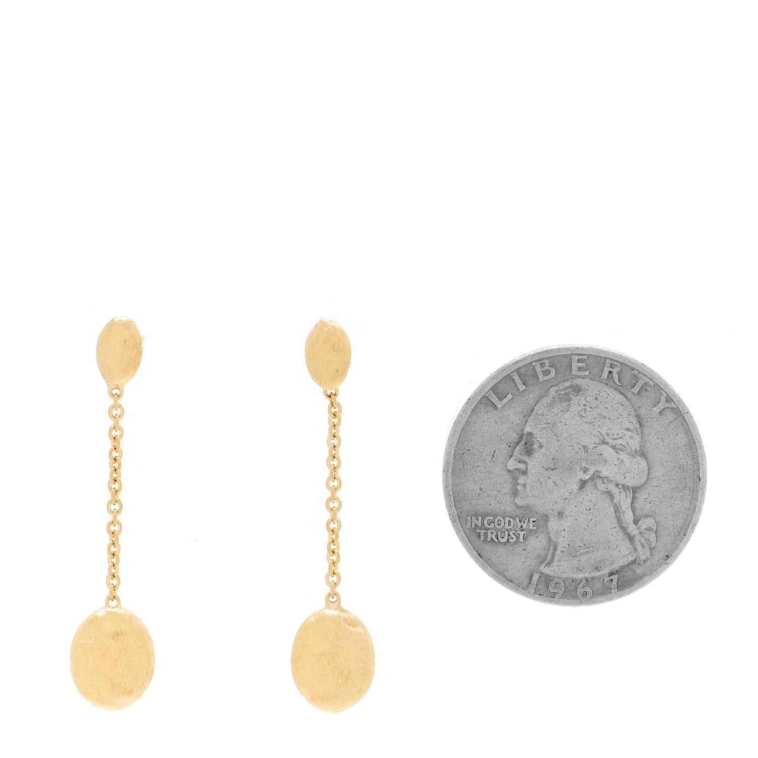 Marco Bicego 18K Yellow Gold Siviglia Single Strand Drop Earrings 2 of 4
