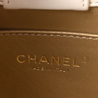 Chanel Lambskin Quilted Mini Pearl Crush Hobo White 6 of 11
