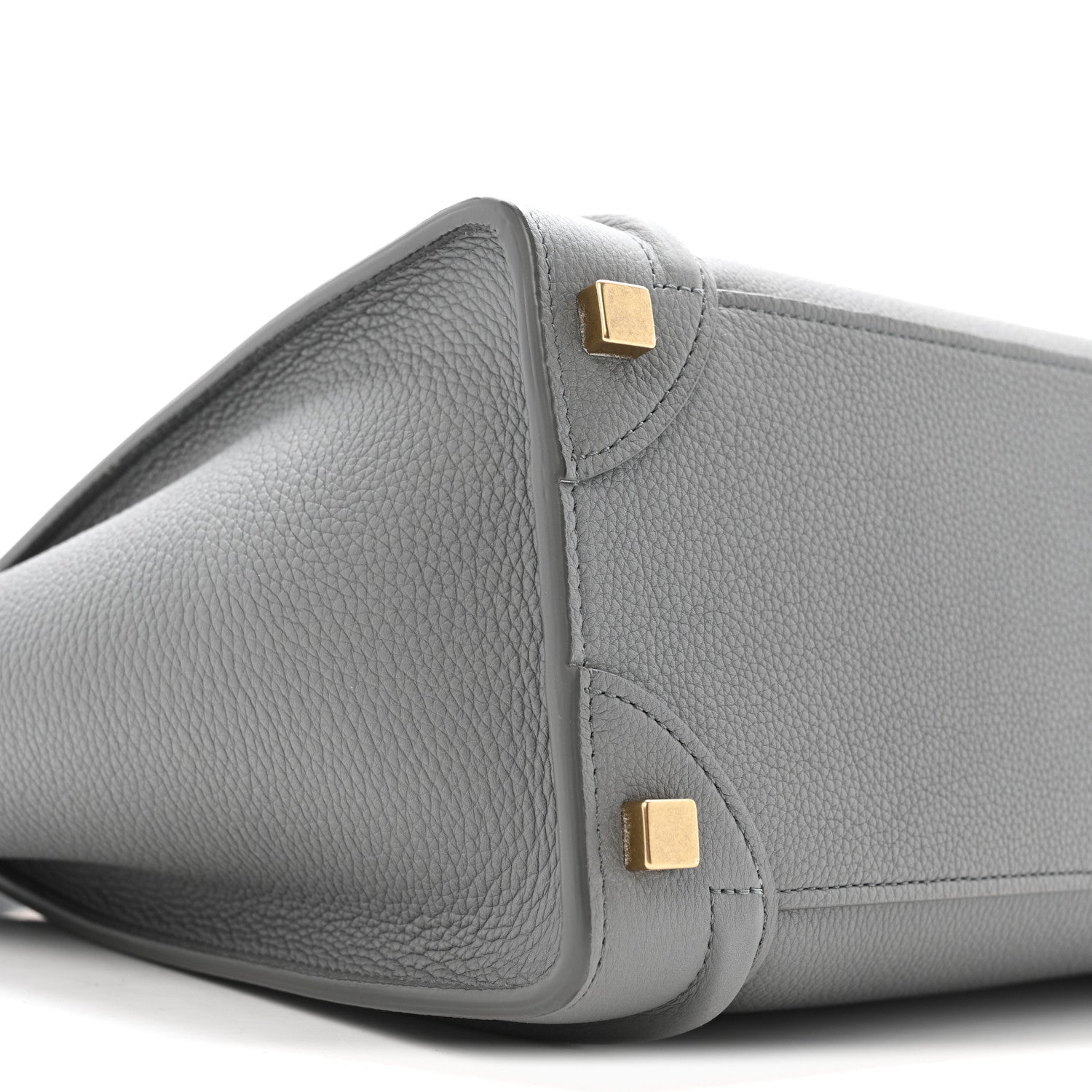 Celine Baby Drummed Calfskin Micro Luggage Kohl 9 of 15
