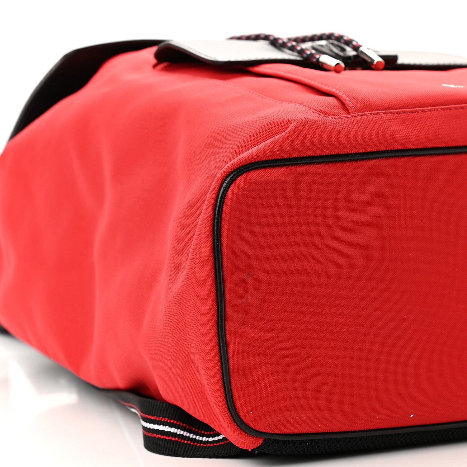 Christian Dior Calfskin Nylon Motion Backpack Red Black 8 of 12