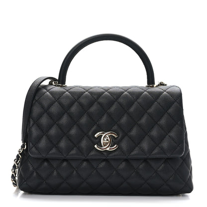 Chanel Caviar Quilted Small Coco Handle Flap Black 1 of 10