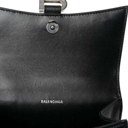 Balenciaga Grained Calfskin Hourglass Top Handle Bag XS Black 9 of 9