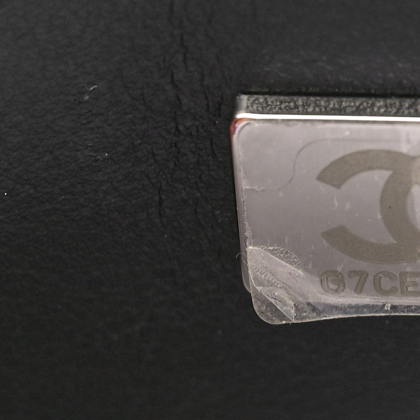 Lambskin Quilted Medium Trendy CC Flap Dual Handle Bag So Black