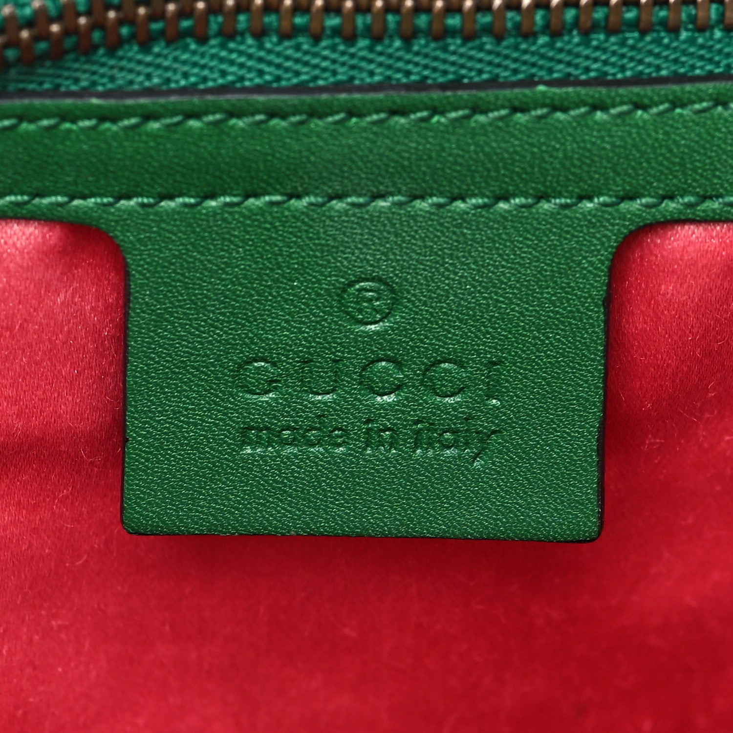 Gucci Jacquard Matelasse Floral Medium GG Marmont Shoulder Bag Green 6 of 9